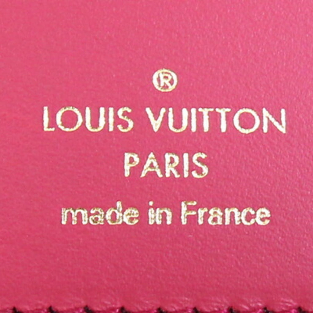 Louis Vuitton Bicolor Hot Pink Noir Leather Wallet (Tri-Fold)