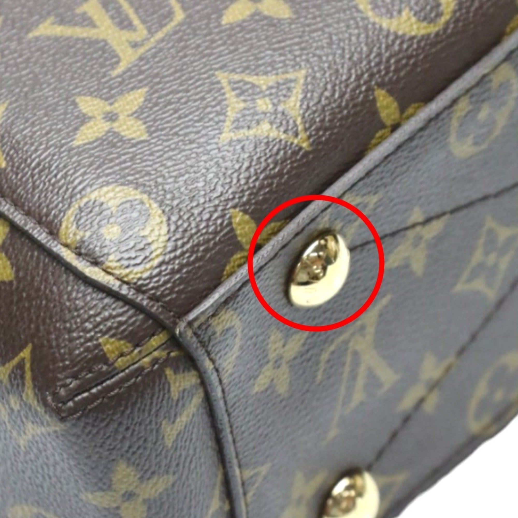 Louis Vuitton Brown Monogram Canvas Handbag Shoulder Bag