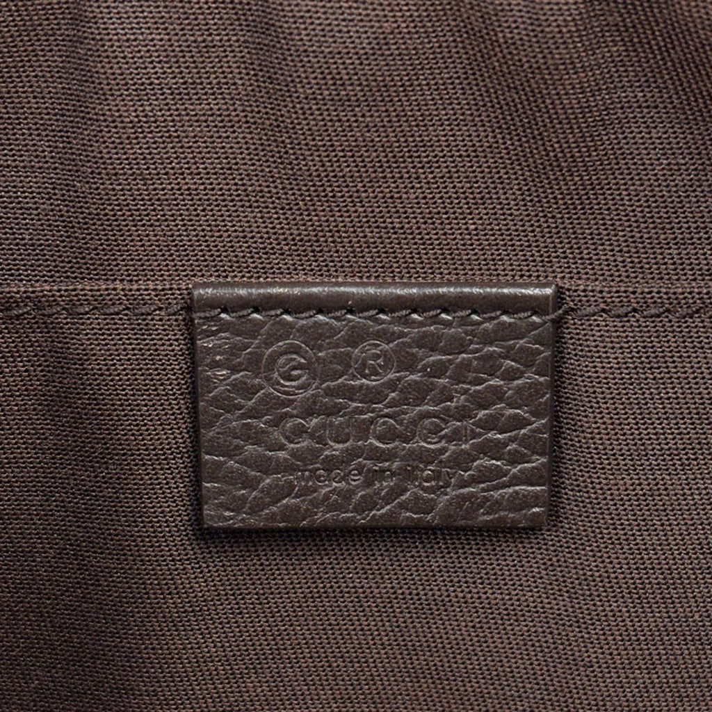 Gucci Gg Canvas Brown Gg Canvas Leather Sling Bag (Pre-Owned)