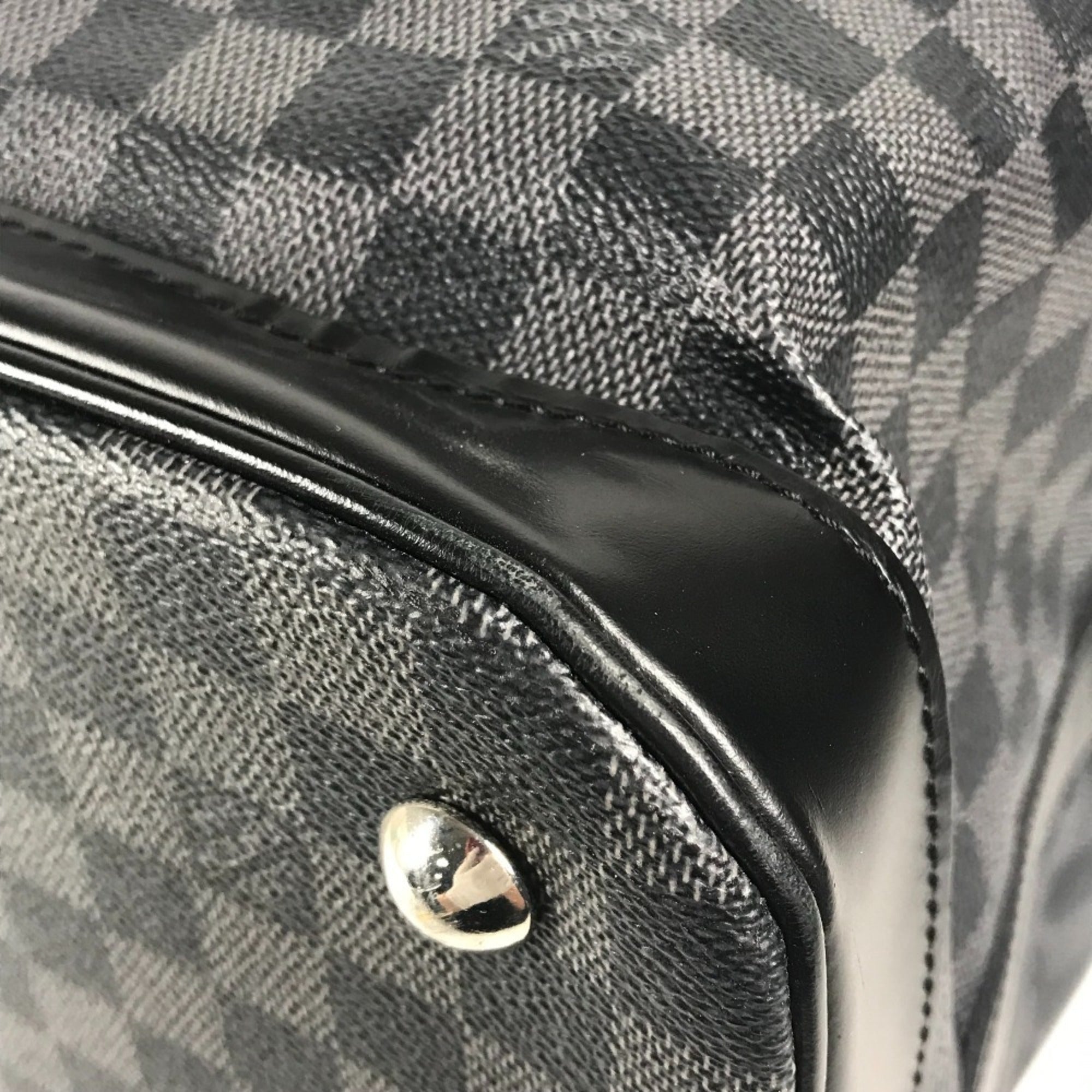 Louis Vuitton Black Damier Graphite Boston Bag Handbag