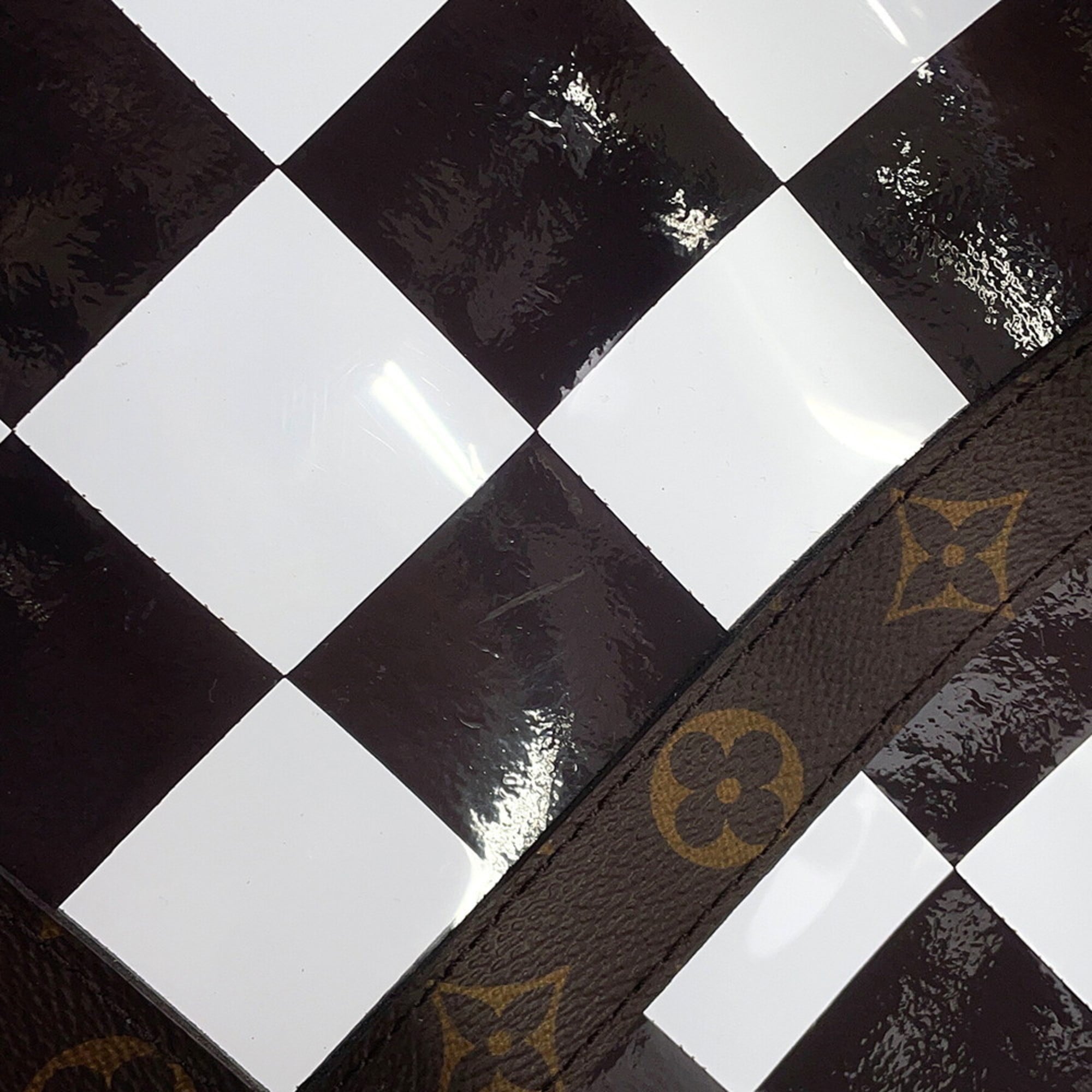 Louis Vuitton Brown Clear Pvc Boston Bag