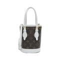 Louis Vuitton Blanc Marron Monogram Monogram Leather Handbag