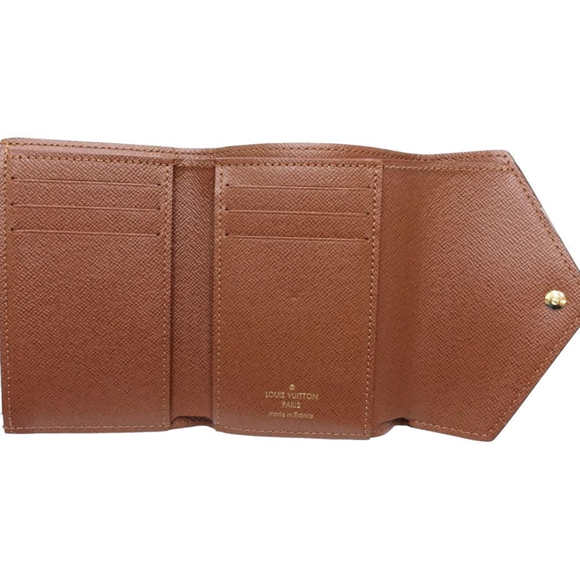 Louis Vuitton Brown Canvas Wallet (Tri-Fold)