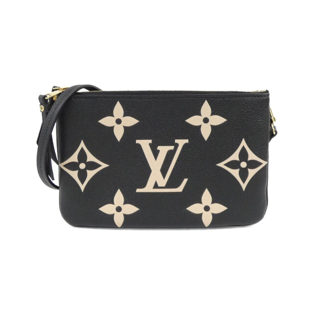 Louis Vuitton Monogram Empreinte Beige Black Leather Pochette Shoulder Bag
