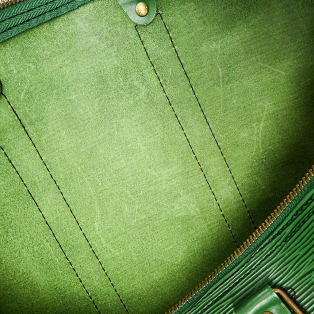 Louis Vuitton Borneo Green Epi Leather Boston Bag
