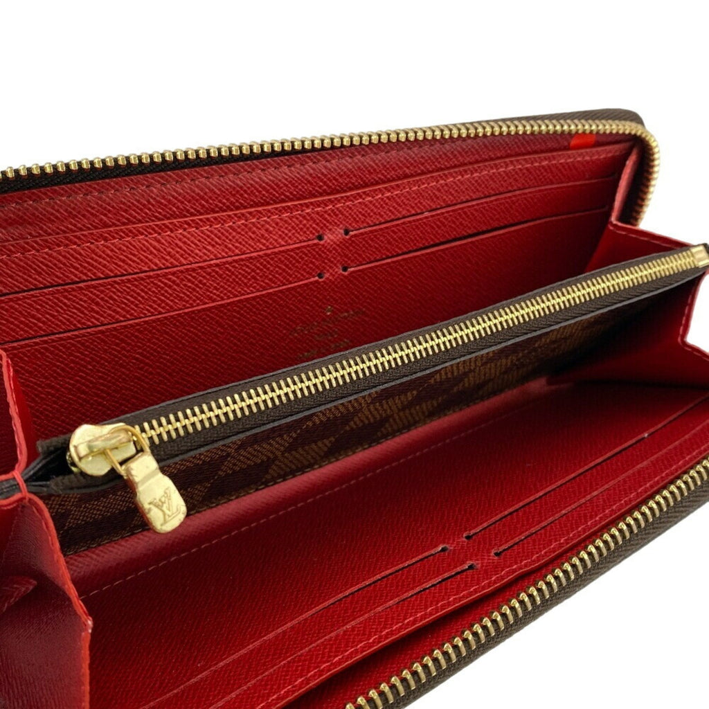 Louis Vuitton Damier Brown Leather Long Wallet