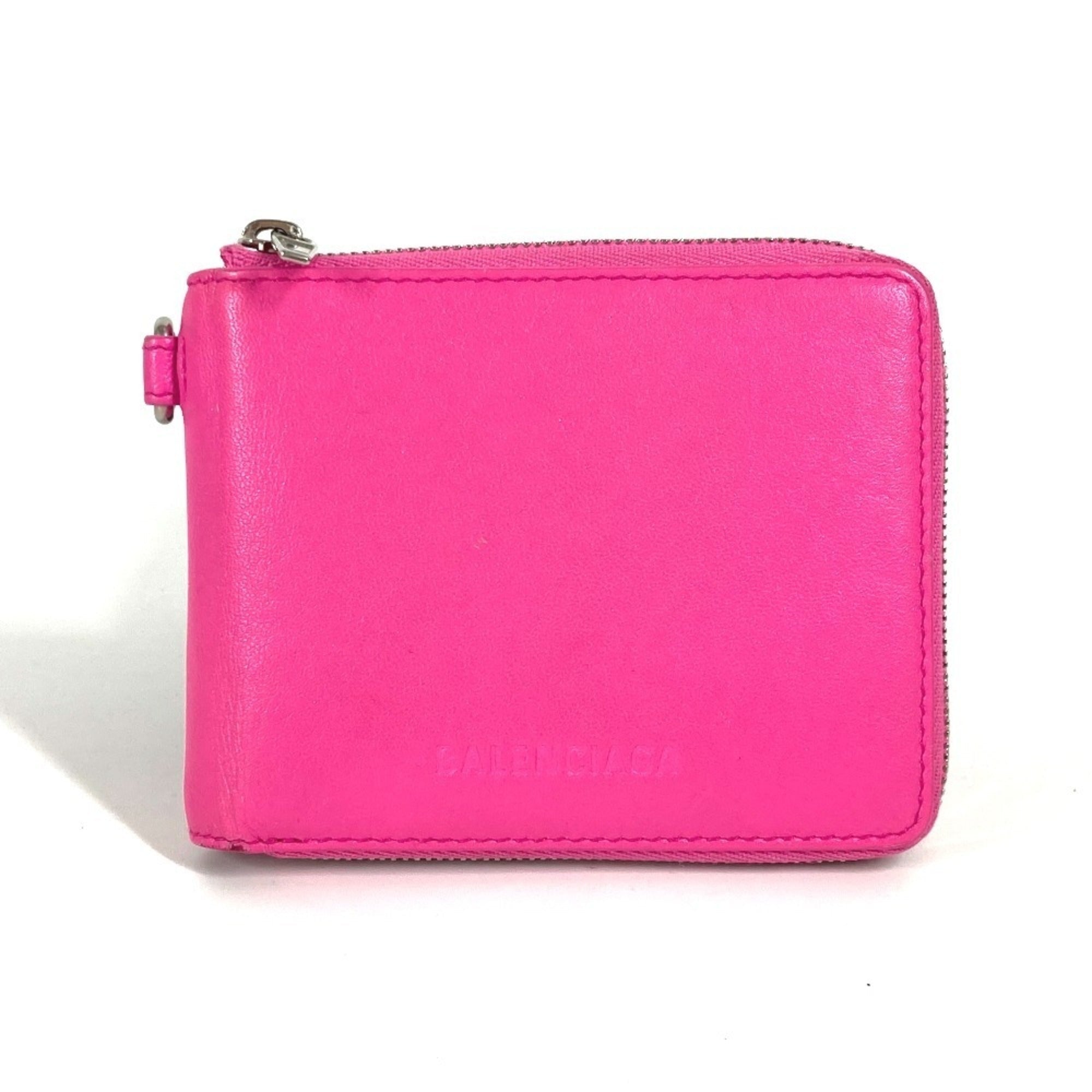 Balenciaga Pink Leather Wallet (Bi-Fold)
