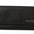Prada Black Leather Coin Purse/Coin Case
