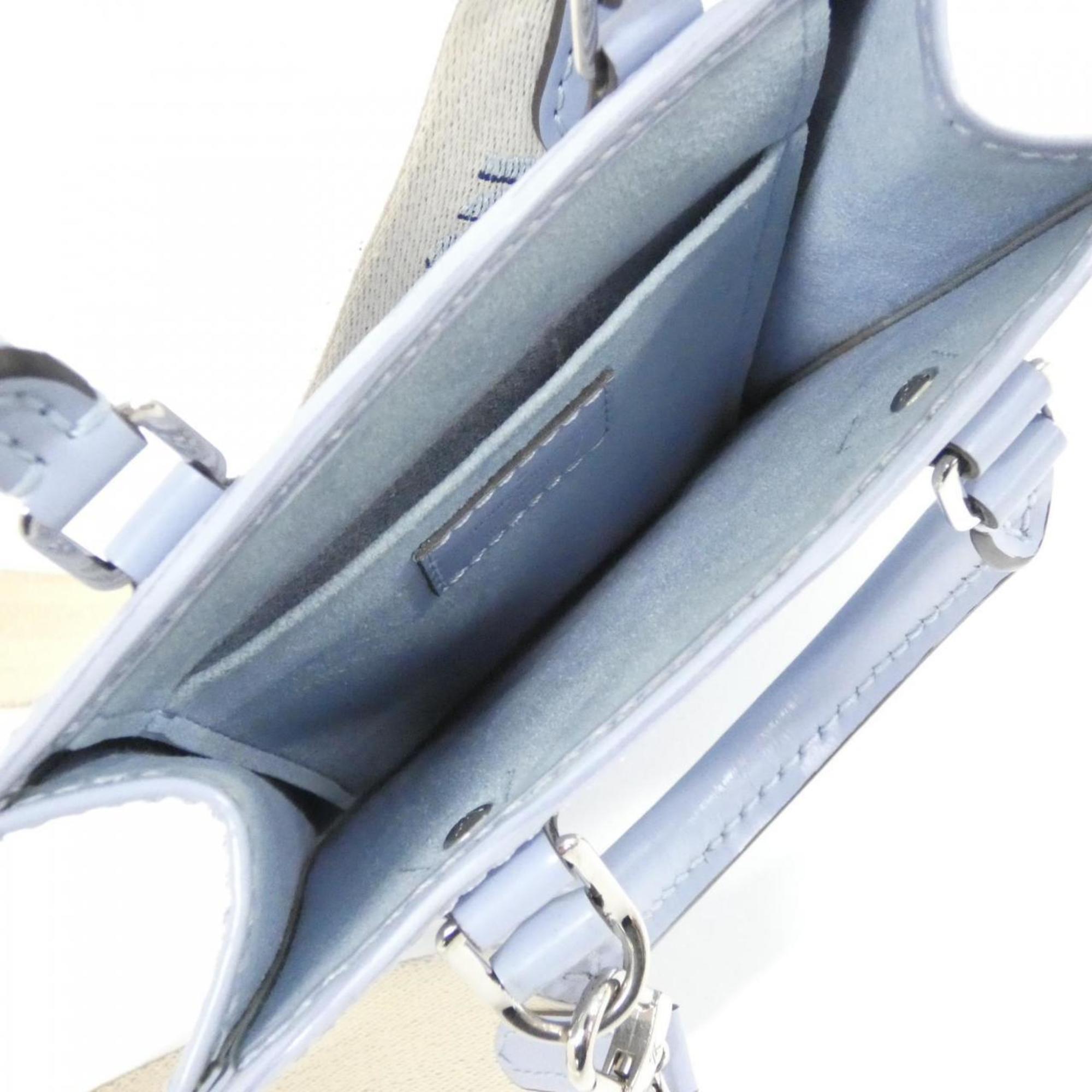 Louis Vuitton Light Blue Leather Handbag