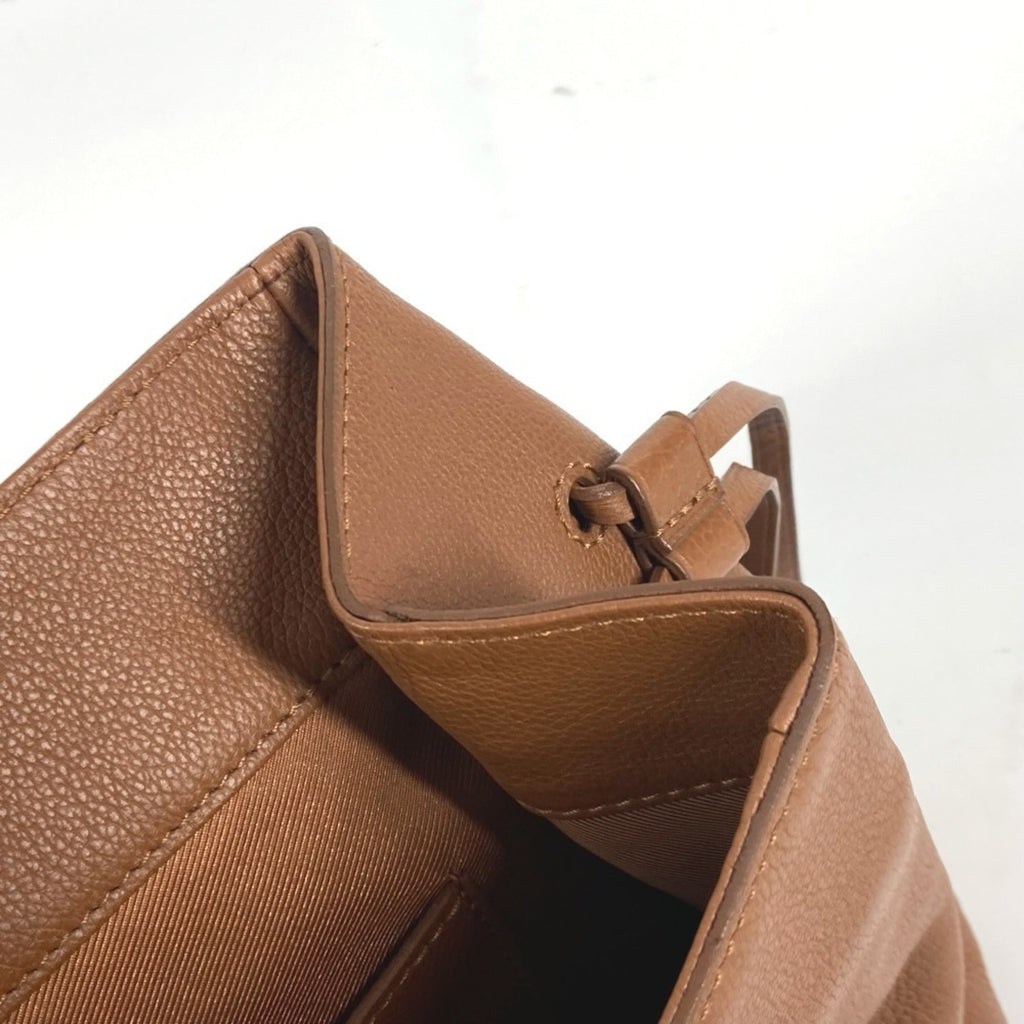 Louis Vuitton Brown Leather Shoulder Bag Tote Bag