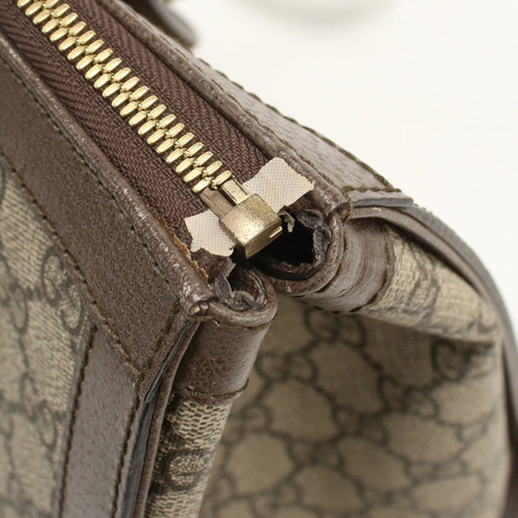 Gucci Beige Gg Supreme Leather Tote Bag (Pre-Owned)