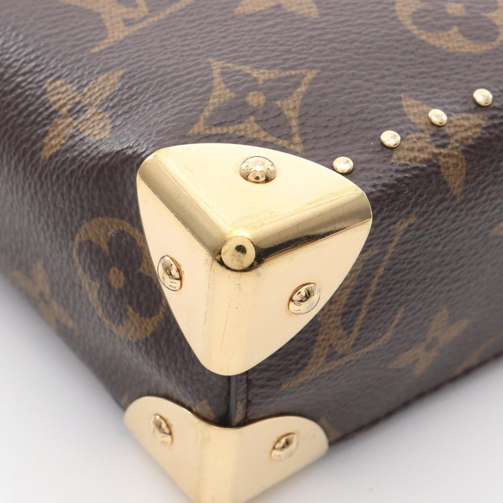 Louis Vuitton Brown Monogram Reverse Coated Canvas Leather Handbag