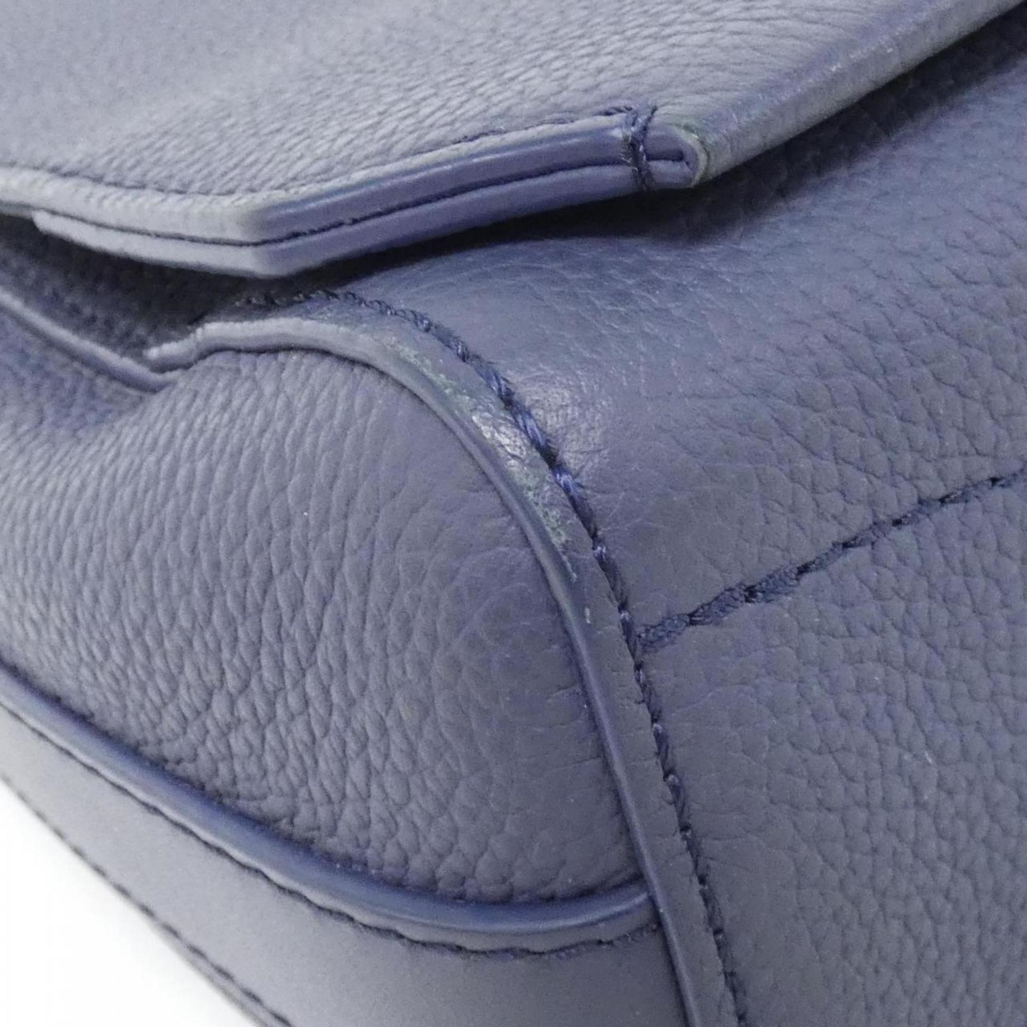 Louis Vuitton Blue Leather Shoulder Bag