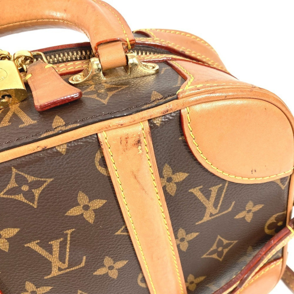 Louis Vuitton Brown Monogram Boston Bag Handbag Shoulder Bag