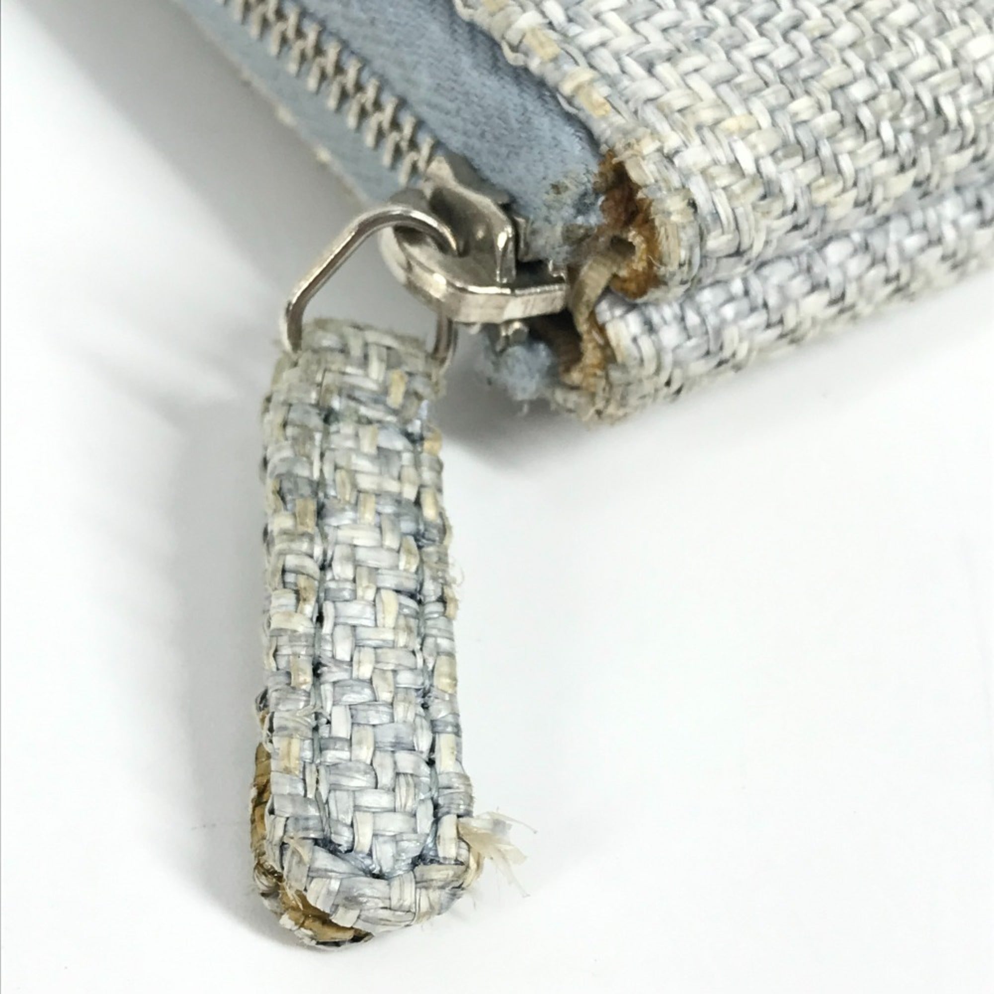 Chanel Blue Canvas Clutch Bag Pouch
