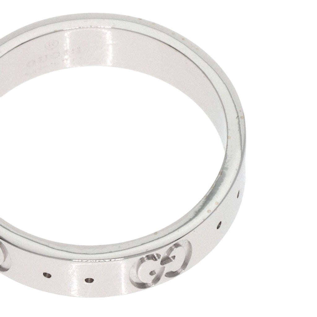 Gucci Icon White Gold (18K) Band Ring (Pre-Owned)