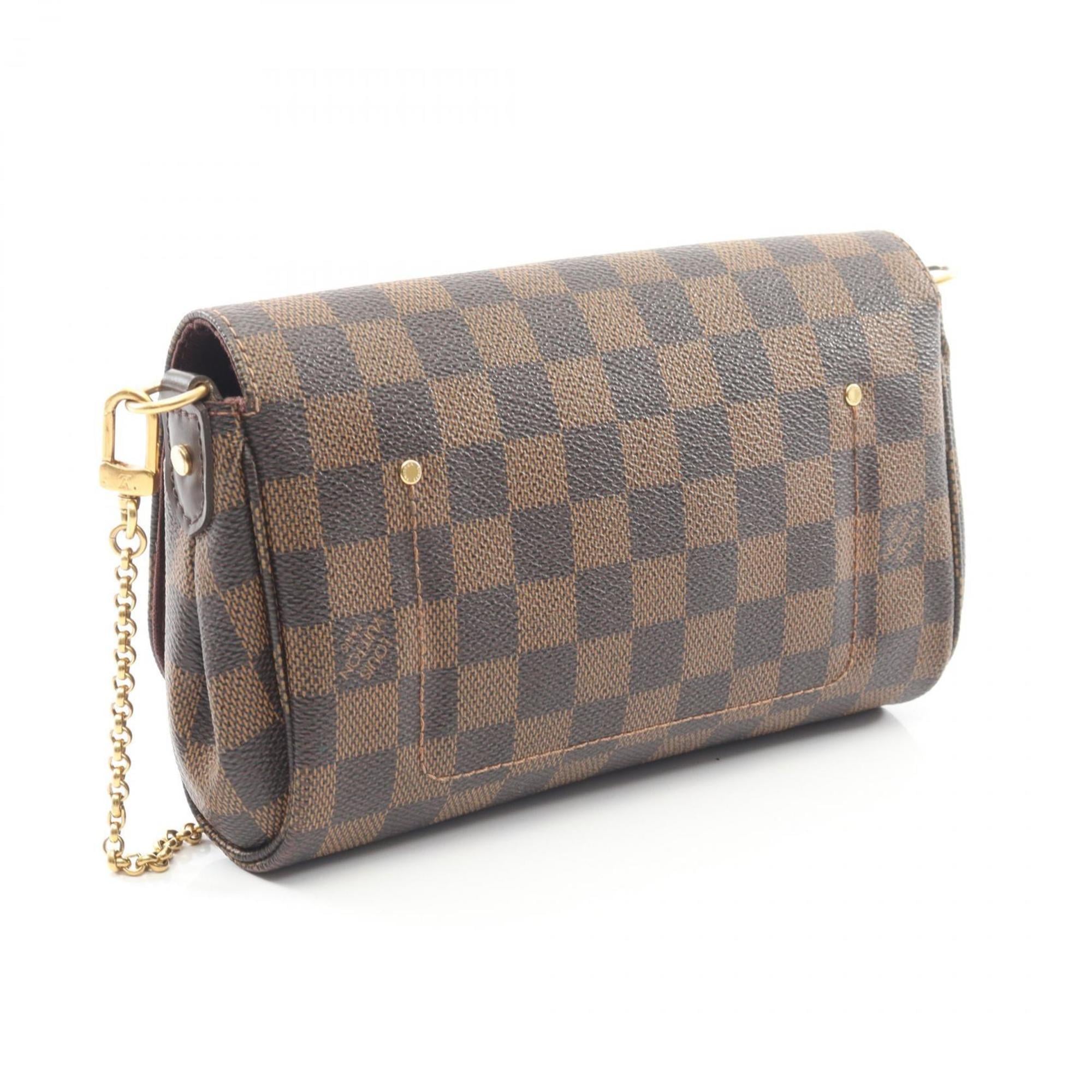 Louis Vuitton Brown Coated Canvas Leather Handbag