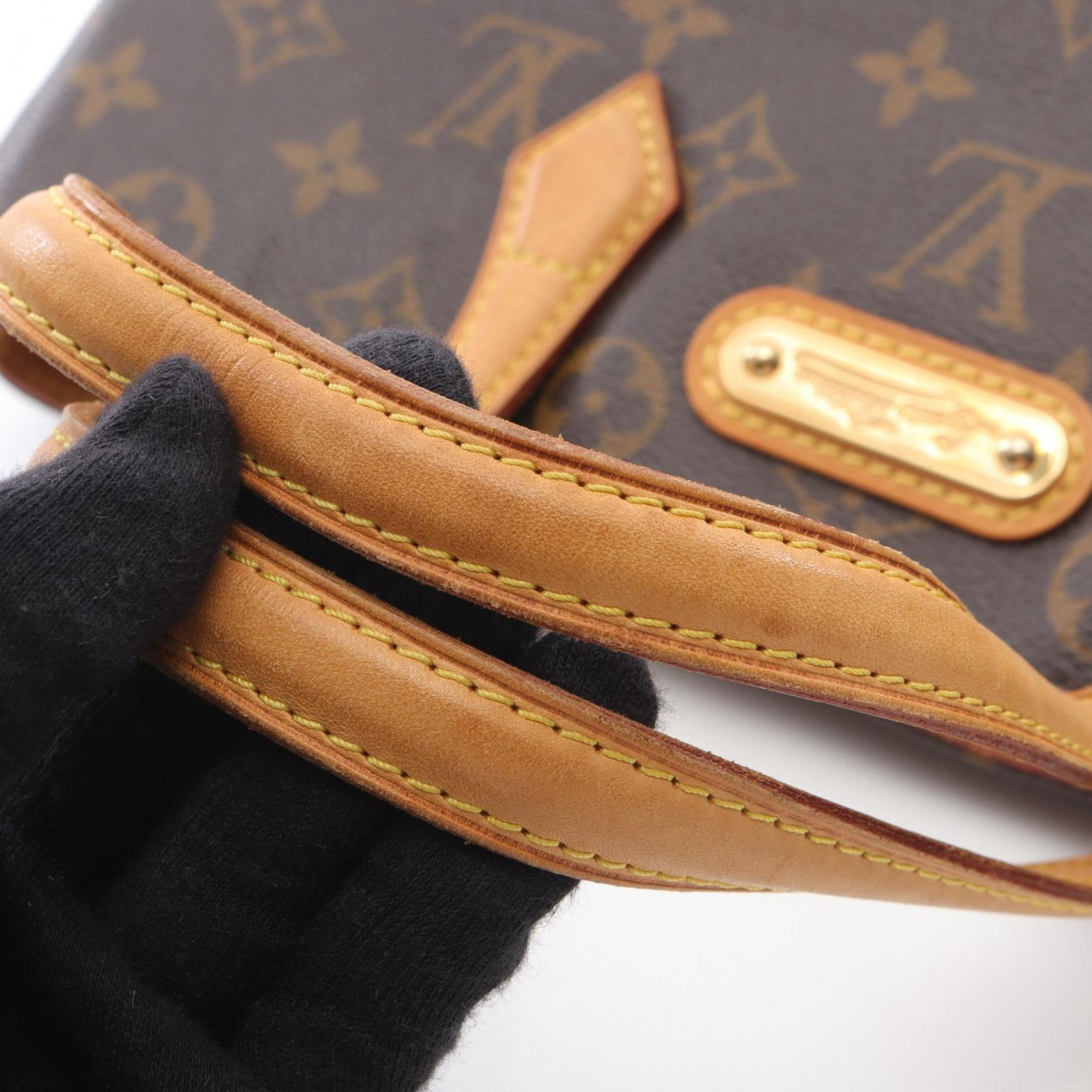 Louis Vuitton Brown Coated Canvas Leather Handbag