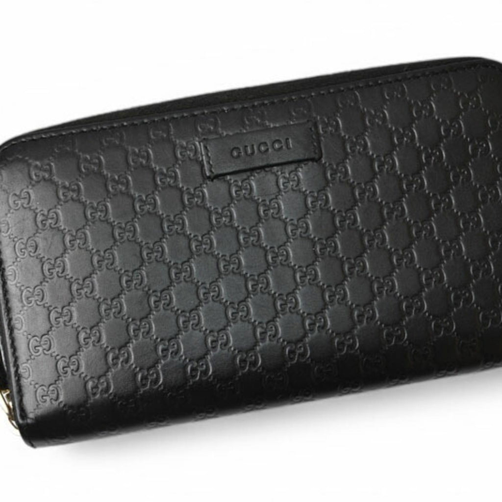 Gucci Black Leather Long Wallet (Bi-Fold) (Pre-Owned)