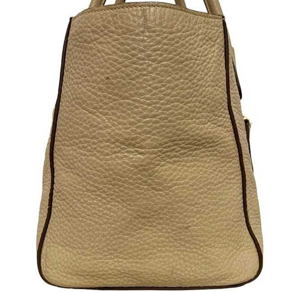 Prada Beige Leather Handbag Shoulder Bag
