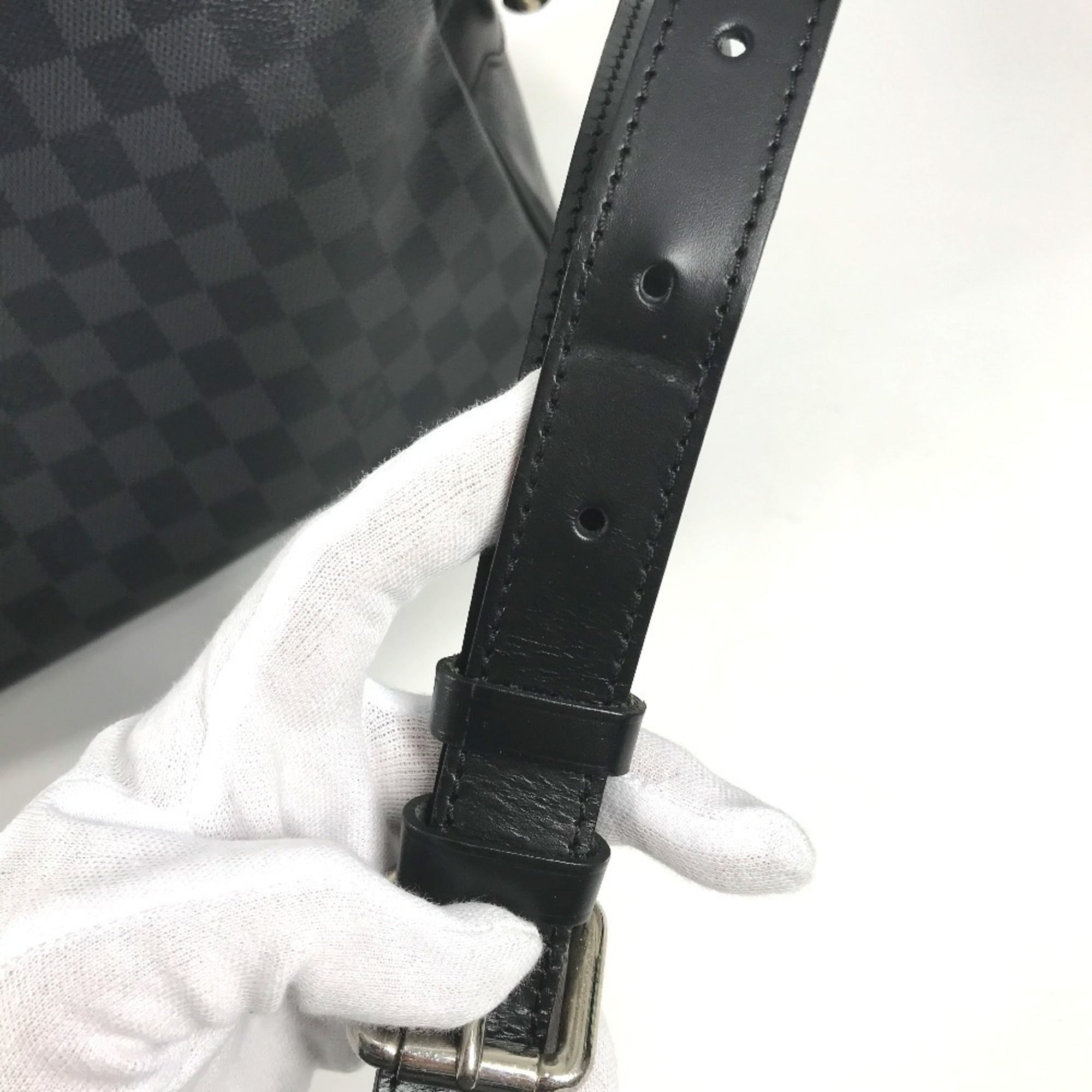 Louis Vuitton Black Damier Graphite Shoulder Bag