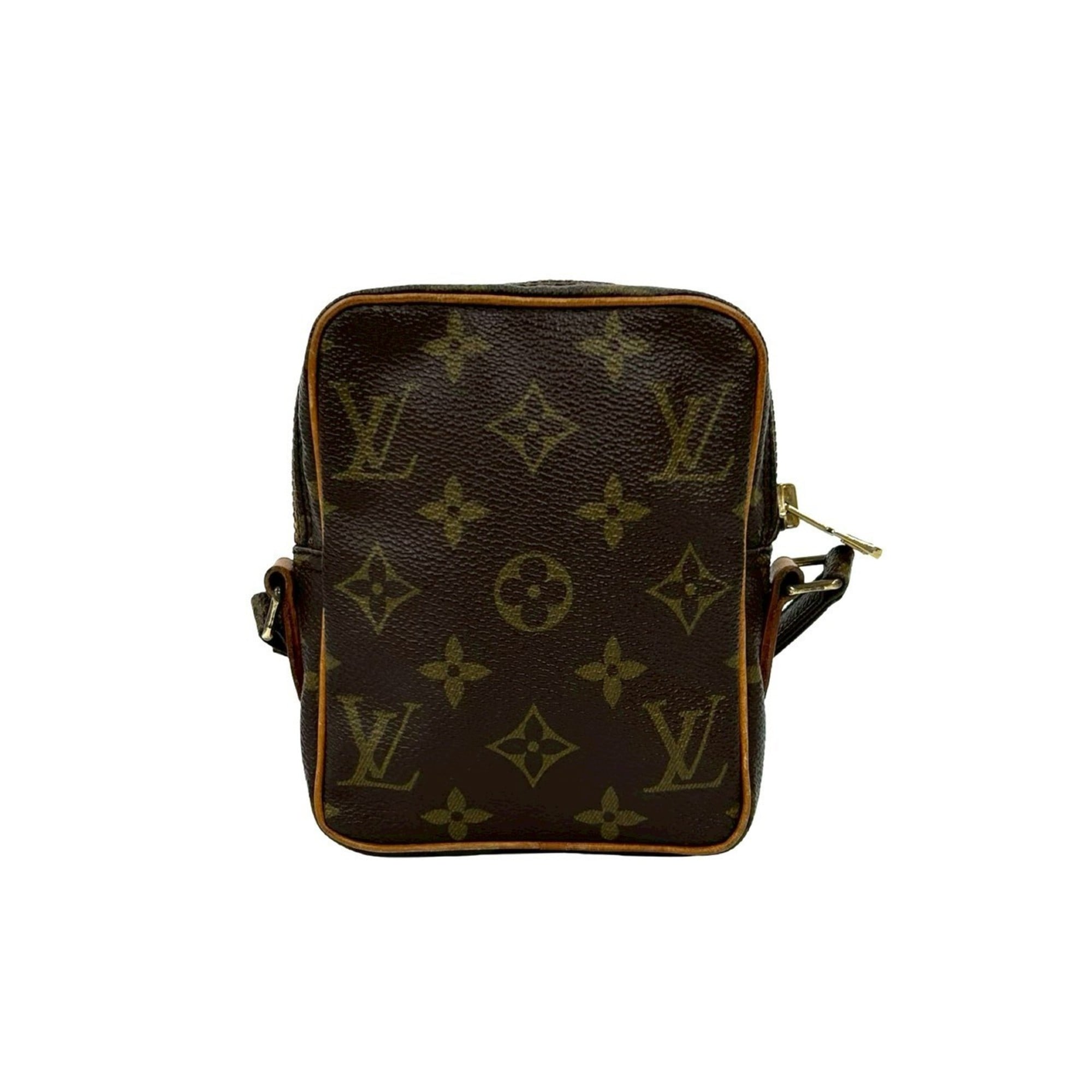 Louis Vuitton Brown Leather Pvc Pochette Shoulder Bag