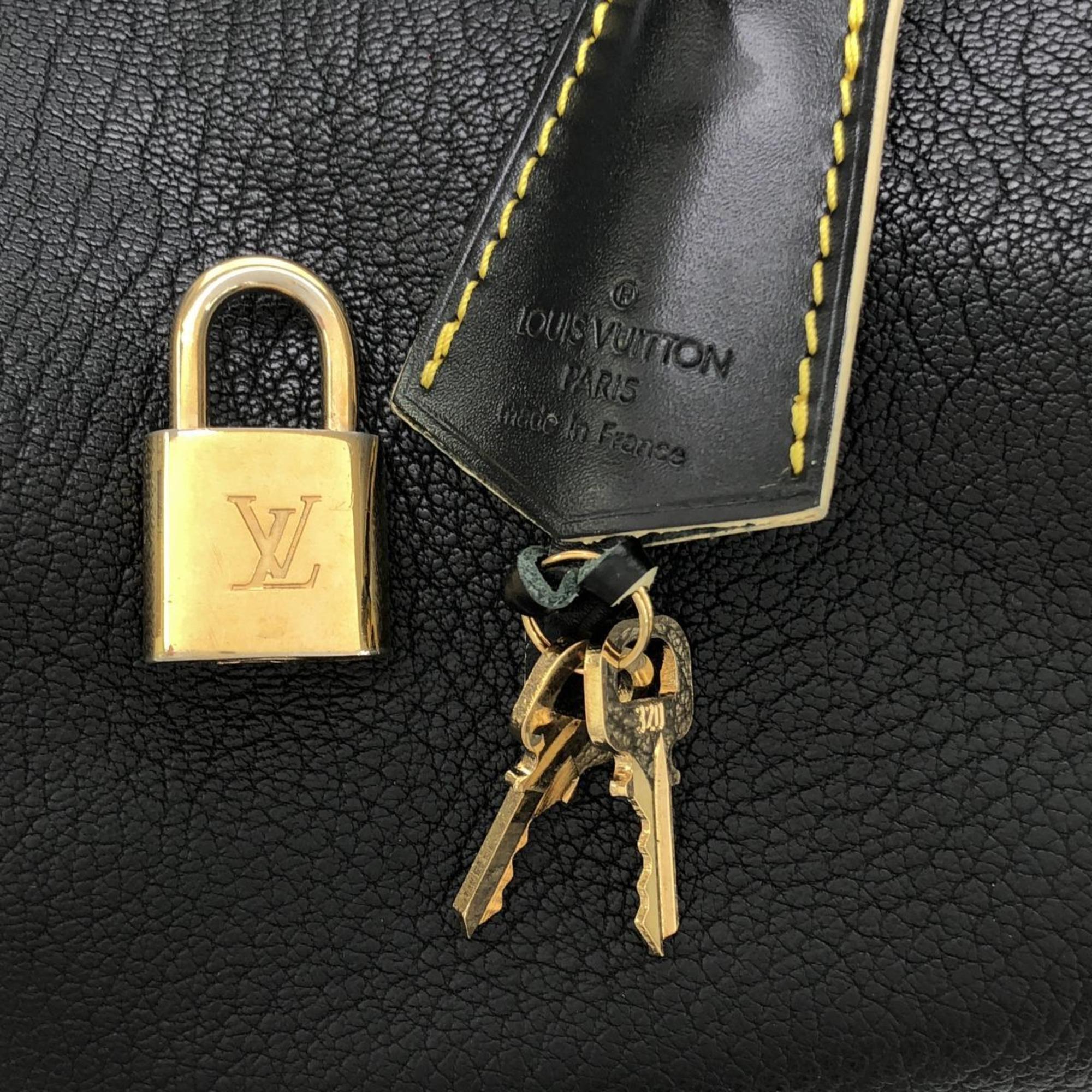 Louis Vuitton Black Leather Handbag
