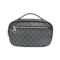 Louis Vuitton Black Graphite Coated Canvas Shoulder Bag