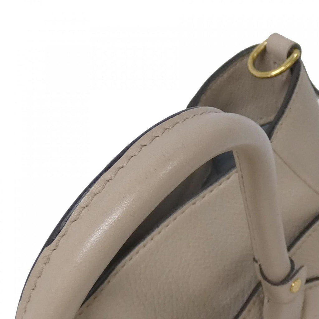 Louis Vuitton Grayish Coated Canvas Leather Handbag
