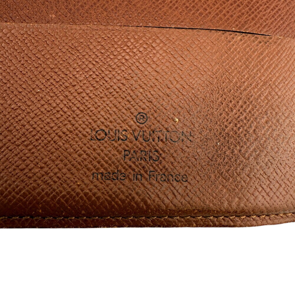 Louis Vuitton Brown Monogram Leather Wallet