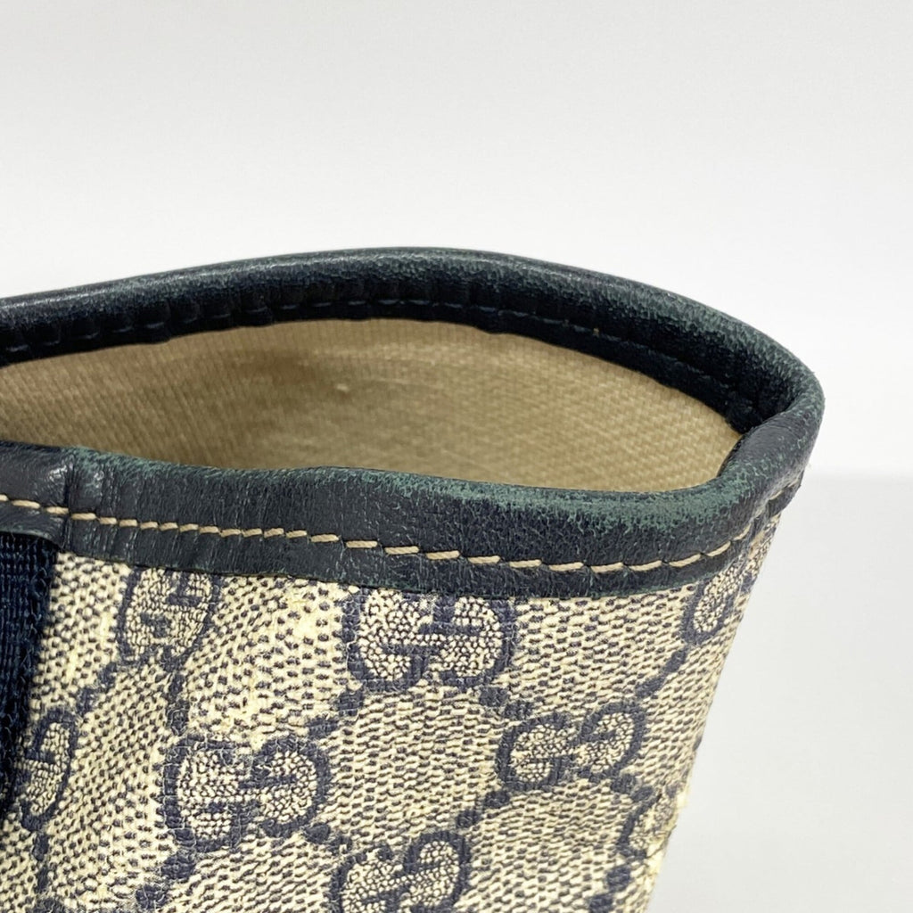 Gucci Beige Navy Pvc Tote Bag (Pre-Owned)