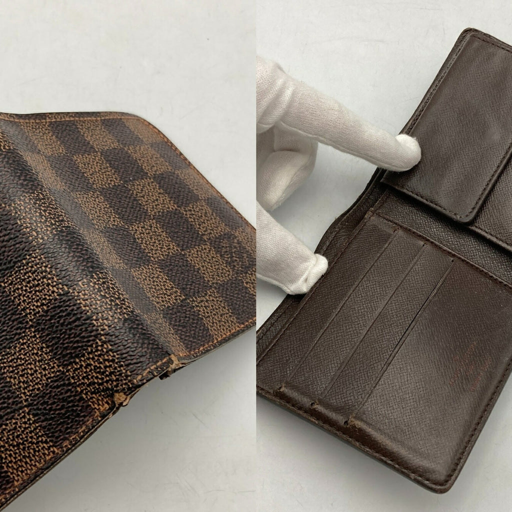 Louis Vuitton Brown Pvc Leather Wallet