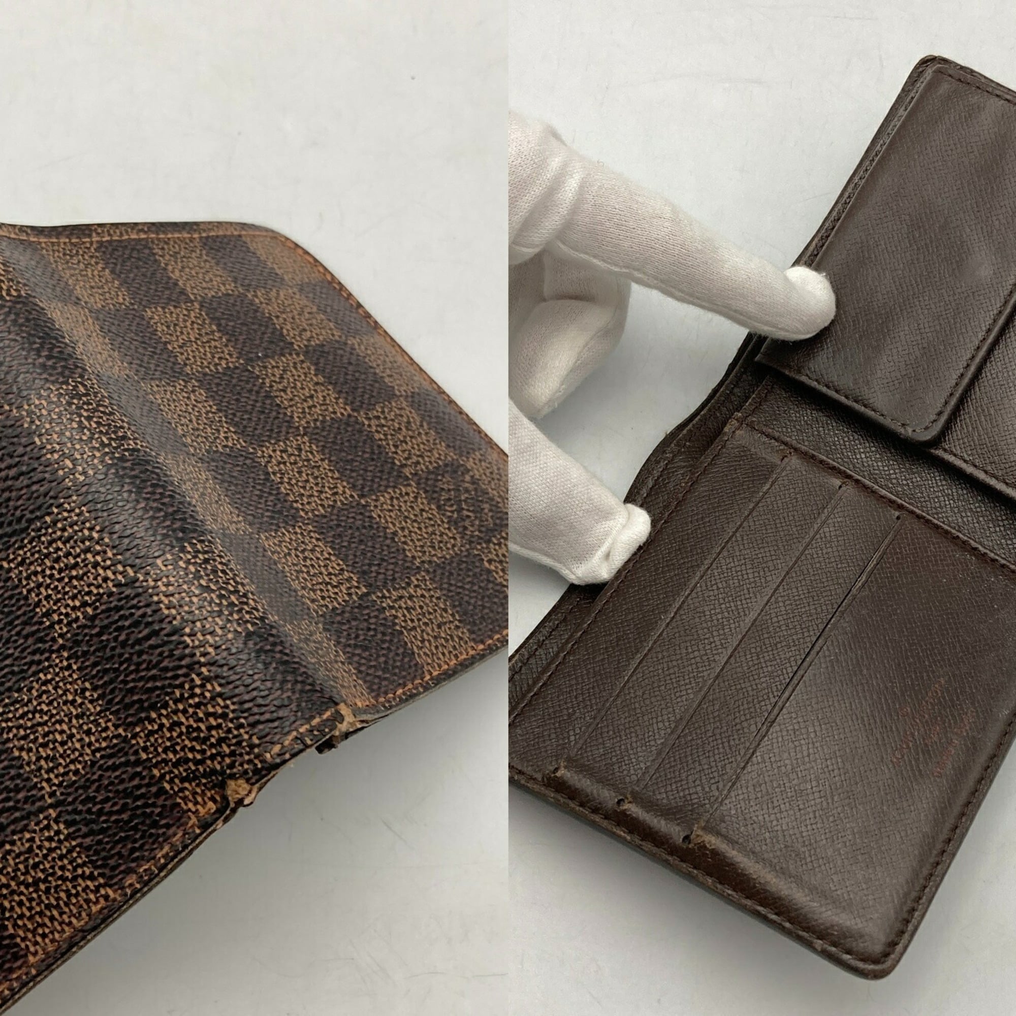 Louis Vuitton Brown Pvc Leather Wallet
