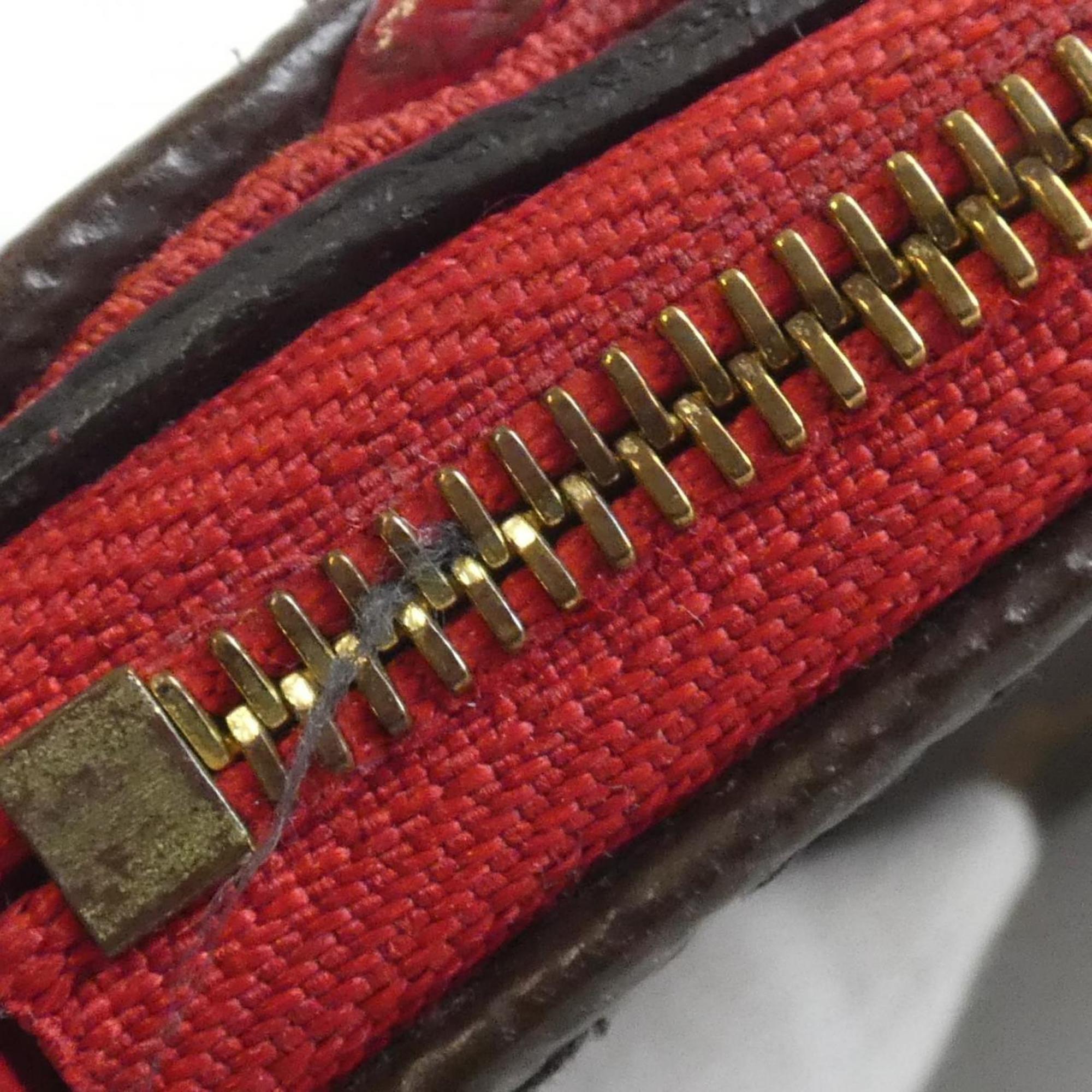 Louis Vuitton Brown Coated Canvas Shoulder Bag