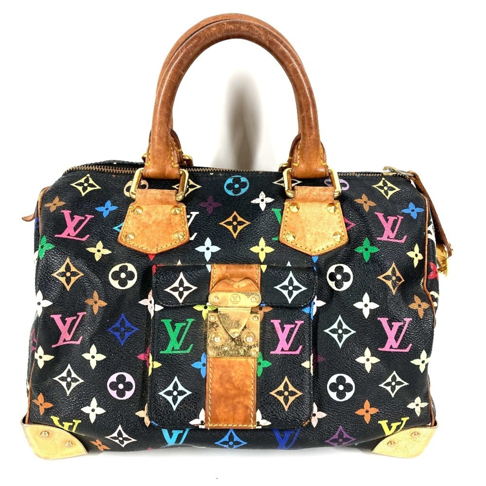 Louis Vuitton Black Multi-Color Noir Monogram Multicolore Handbag