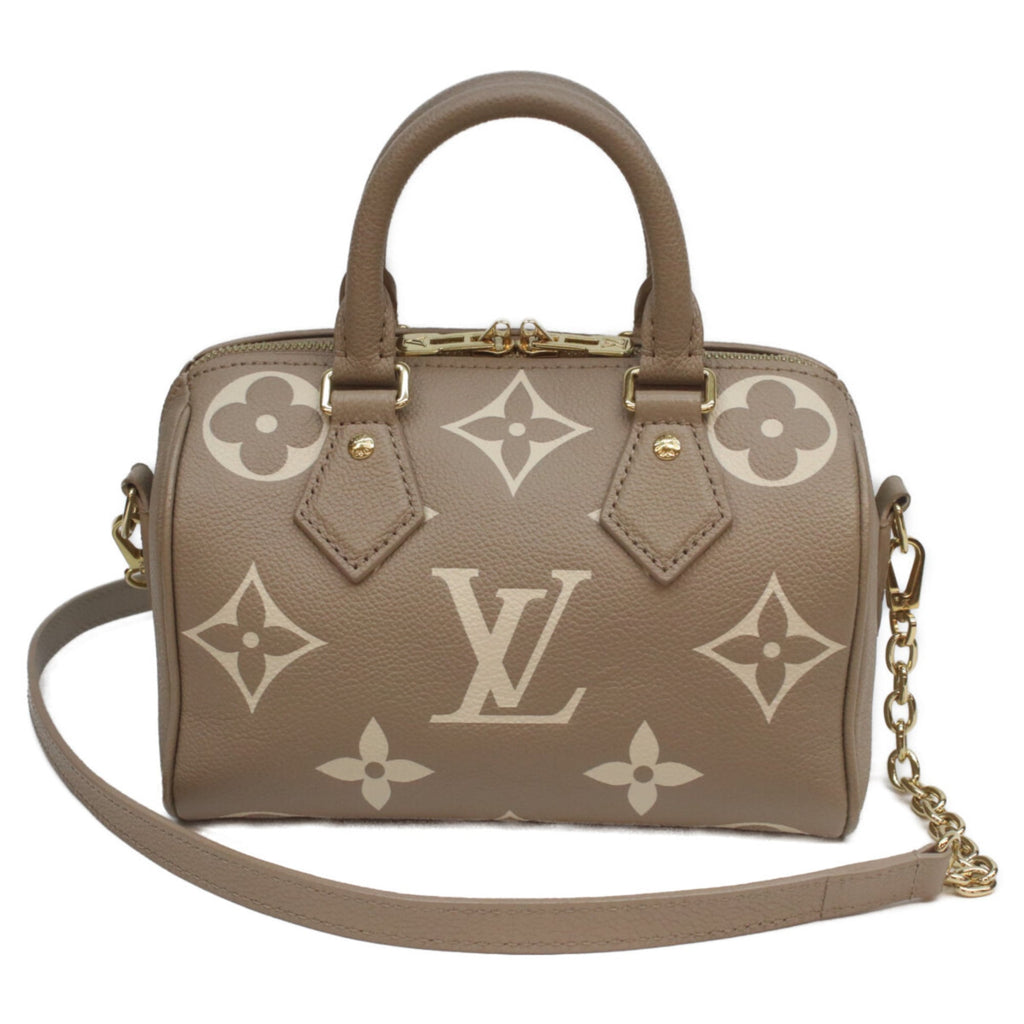 Louis Vuitton Grayish Tourterelle Monogram Empreinte Boston Bag