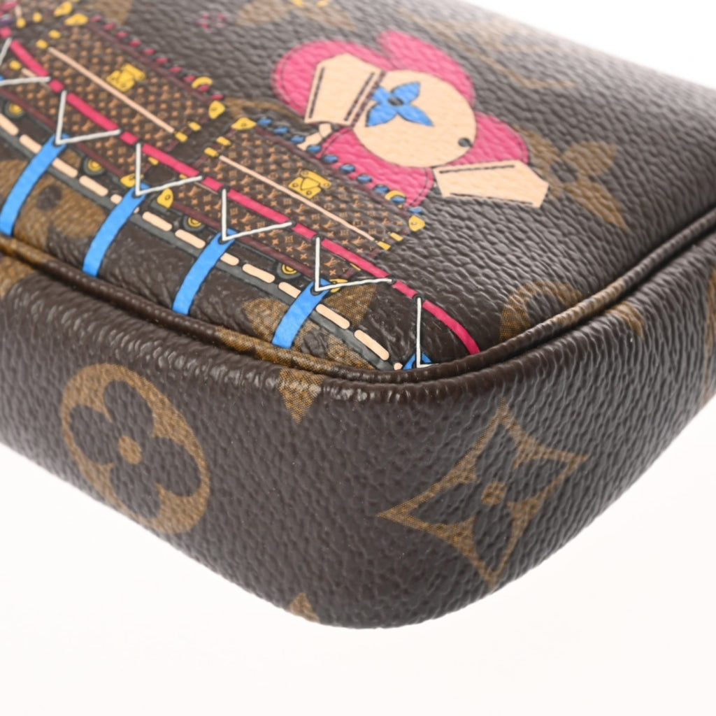 Louis Vuitton Brown Canvas Monogram Pochette Pouch