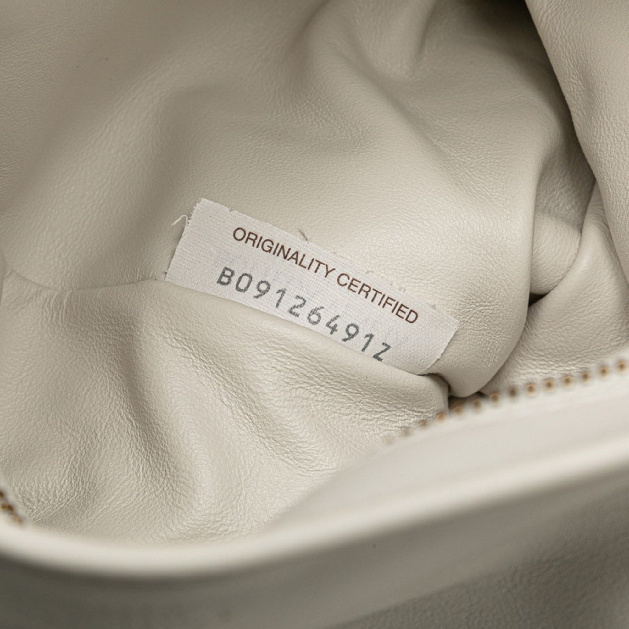 Bottega Veneta White Leather Handbag