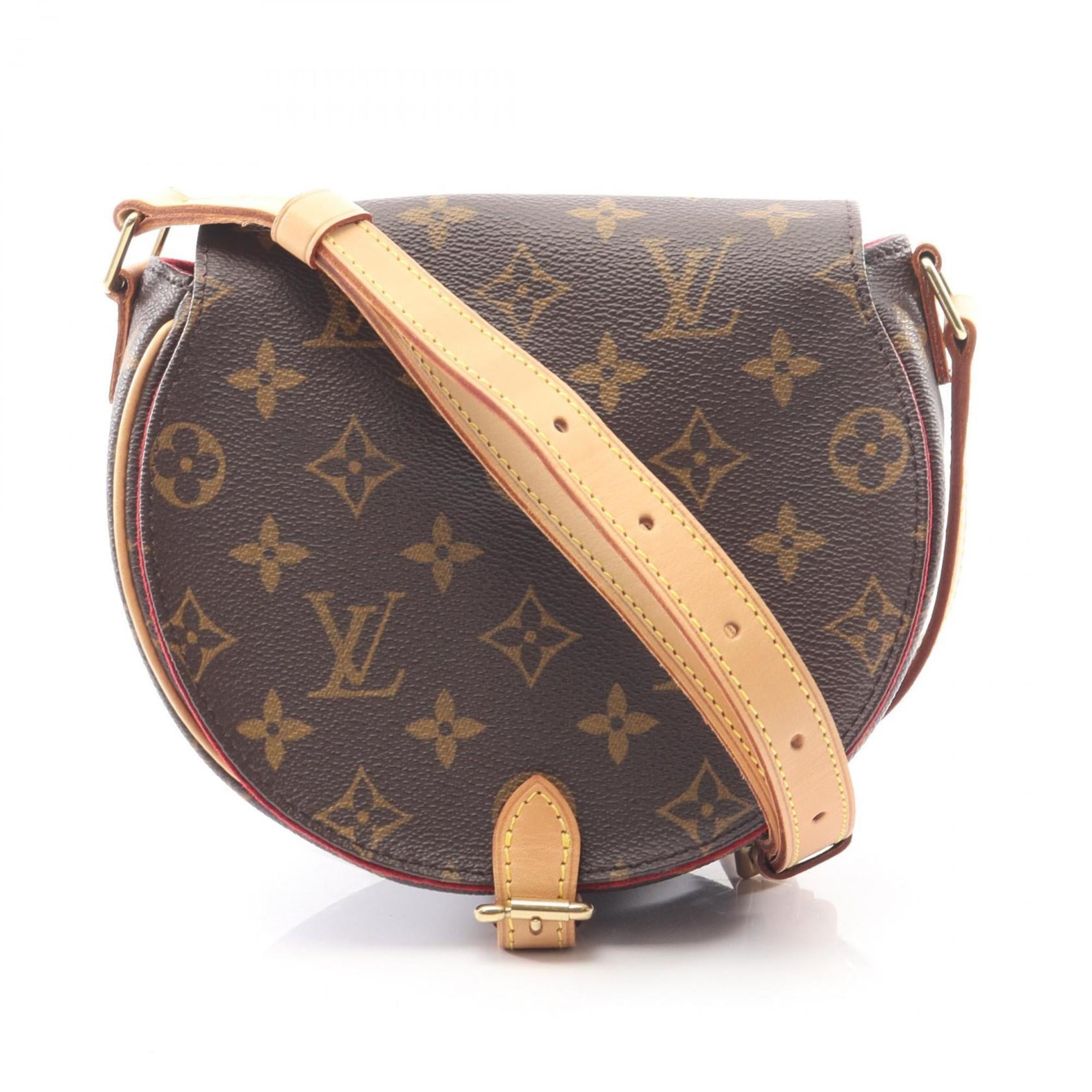 Louis Vuitton Brown Monogram Coated Canvas Leather Shoulder Bag