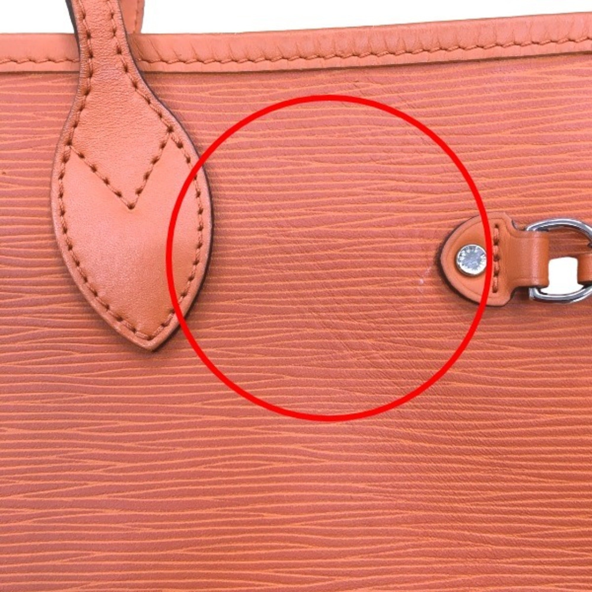 Louis Vuitton Orange Epi Leather Tote Bag