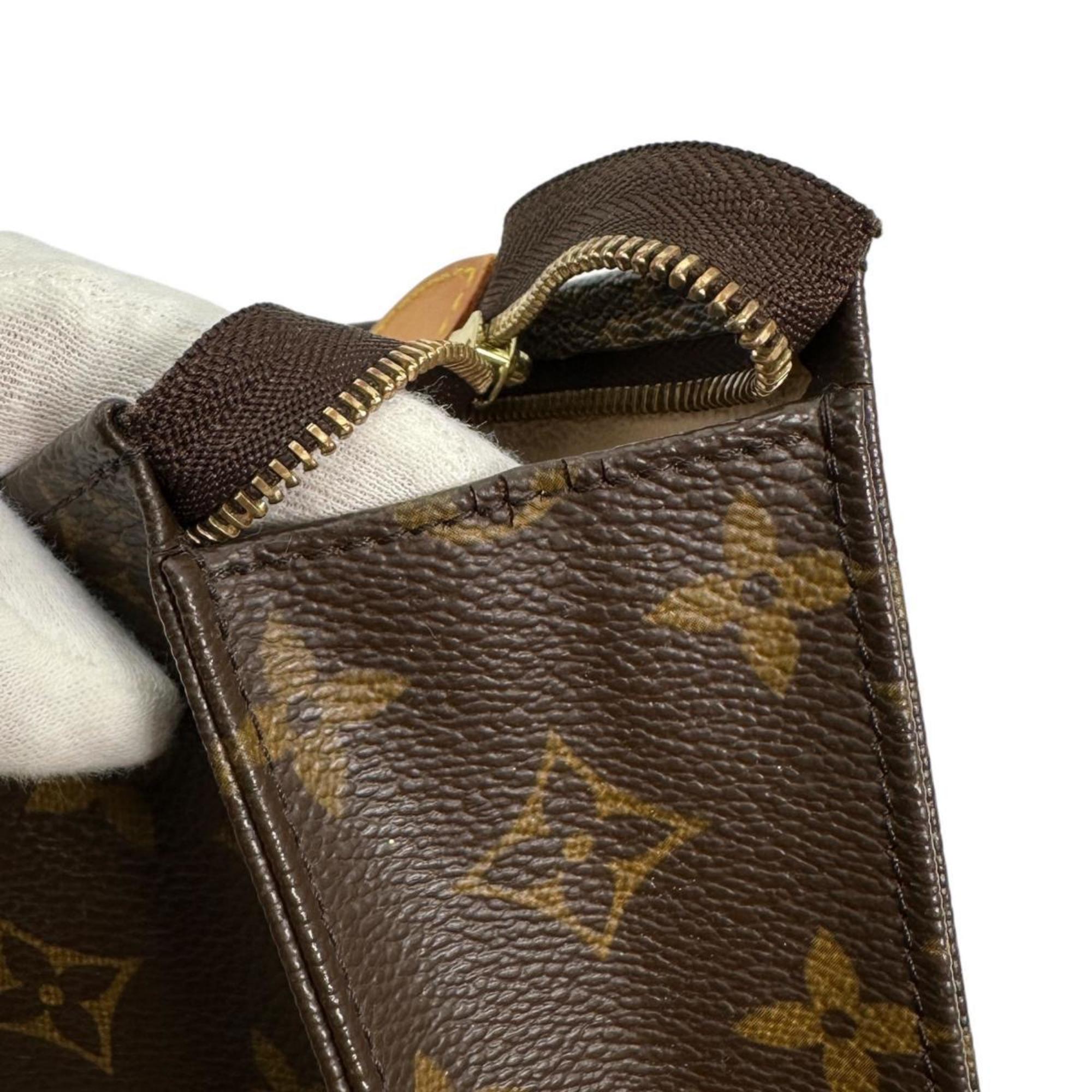 Louis Vuitton Brown Monogram Canvas Pochette Pouch Wash Bag