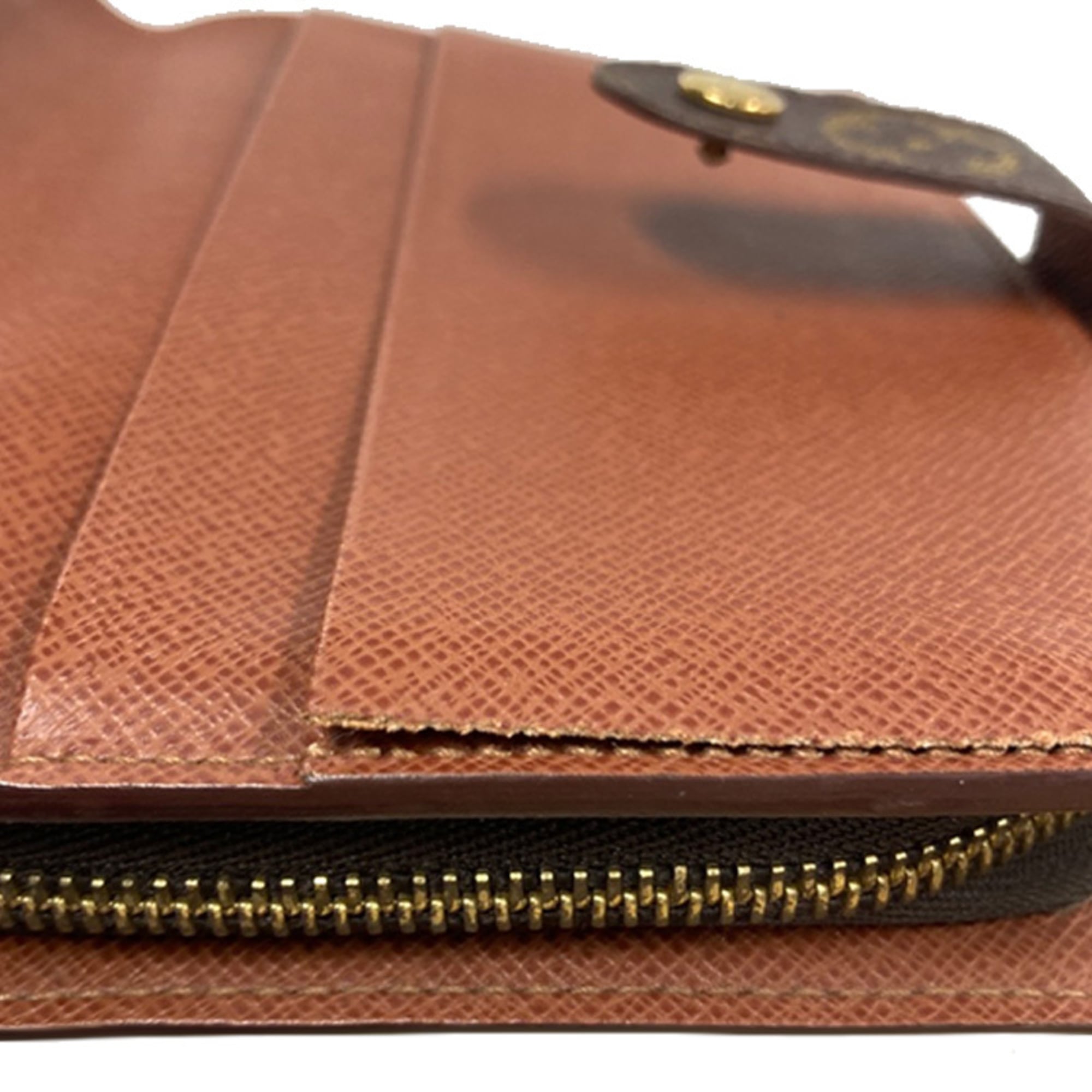Louis Vuitton Brown Pvc Leather Wallet