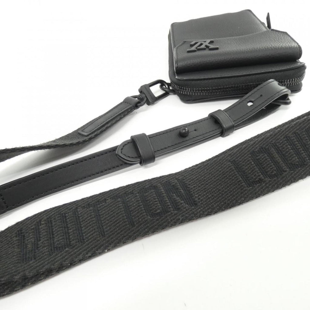 Louis Vuitton Black Leather Pouch Shoulder Bag