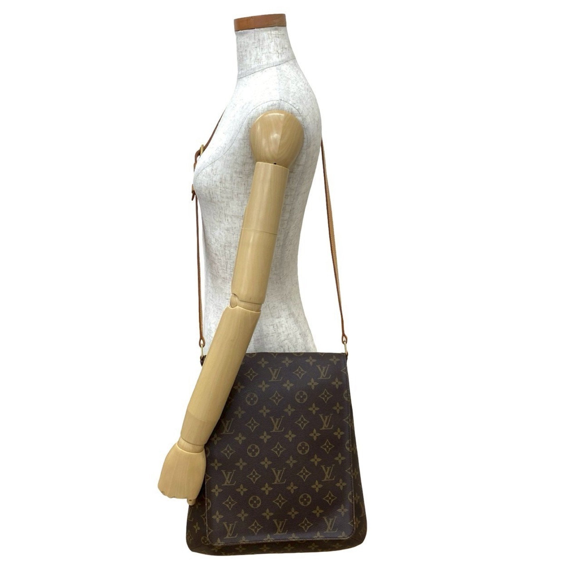 Louis Vuitton Brown Leather Pvc Pochette Shoulder Bag
