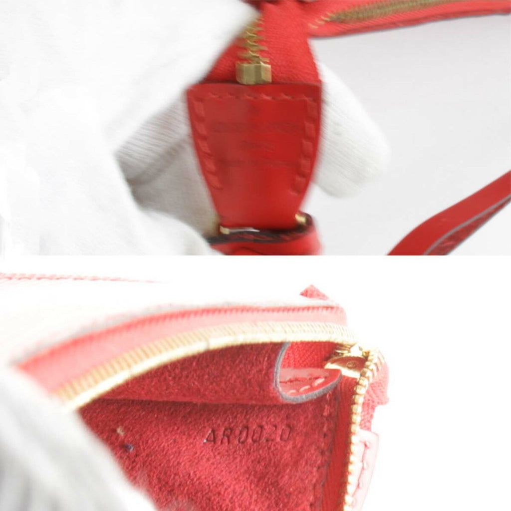 Louis Vuitton Red Color Epi Leather Pouch