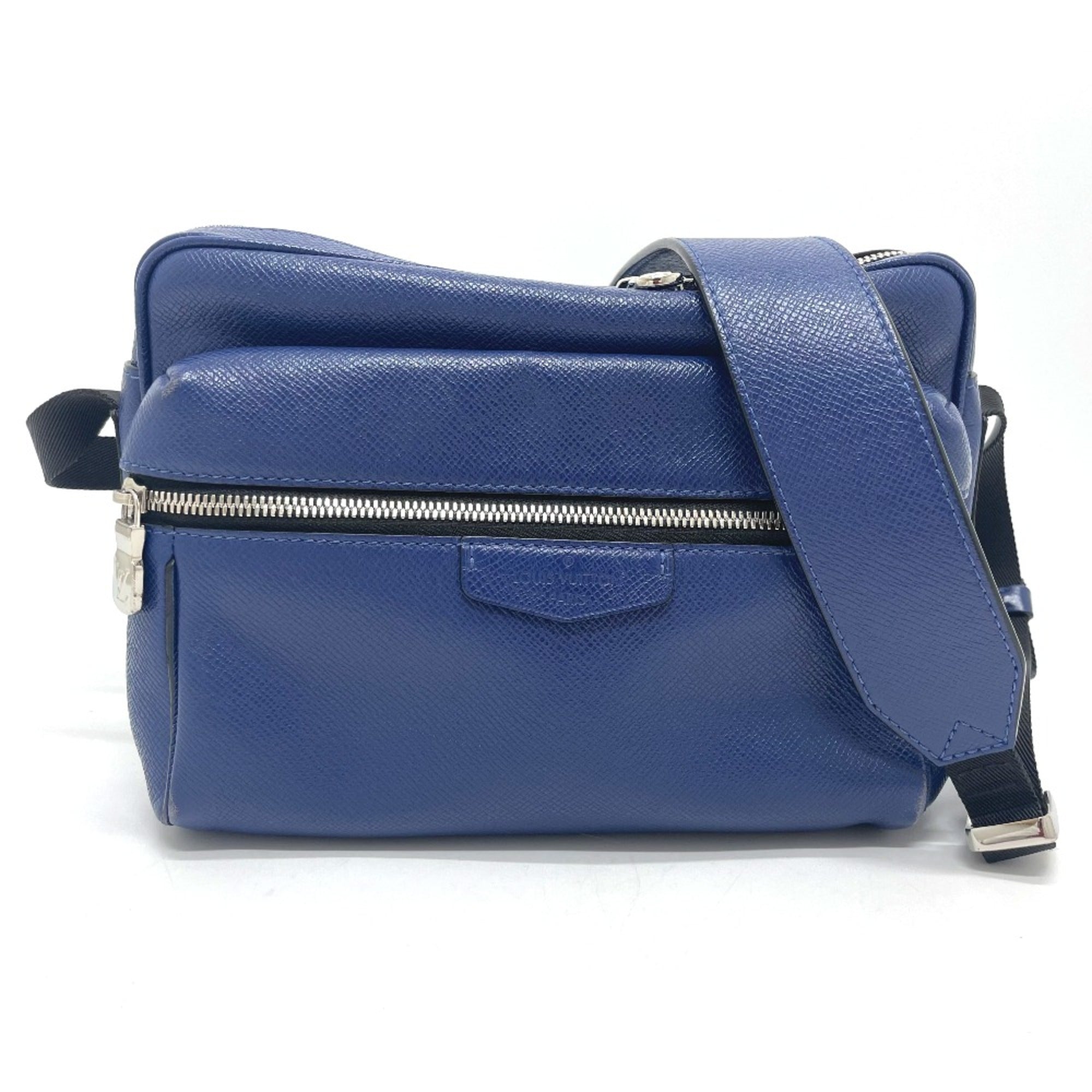 Louis Vuitton Blue Leather Shoulder Bag