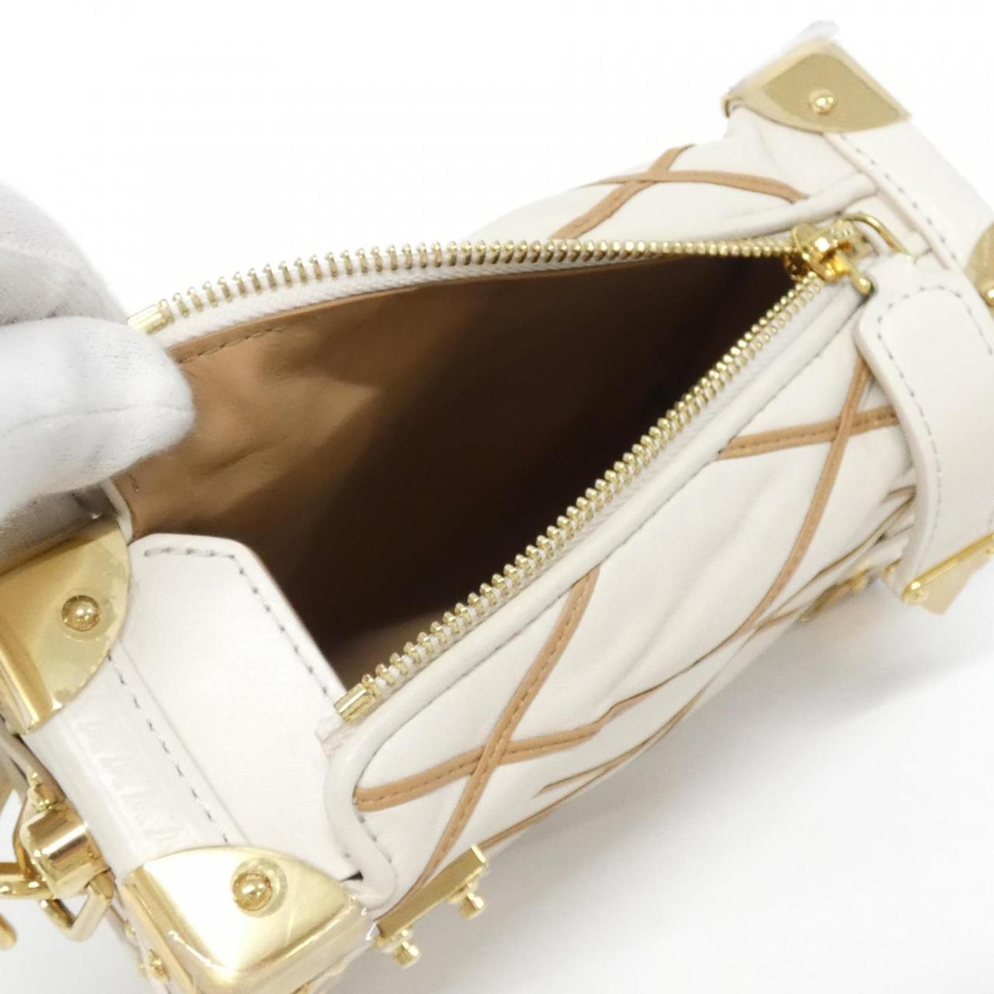 Louis Vuitton White Leather Shoulder Bag