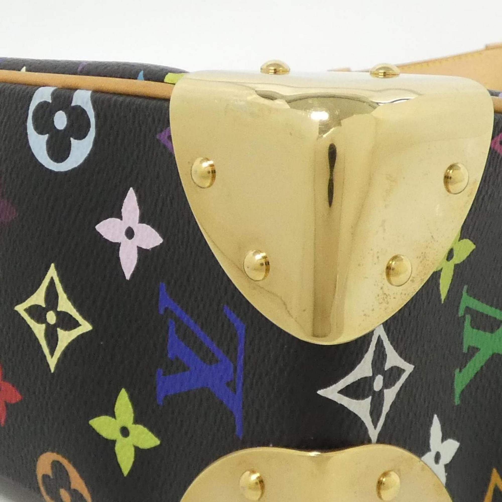 Louis Vuitton Black Multi-Color Coated Canvas Shoulder Bag