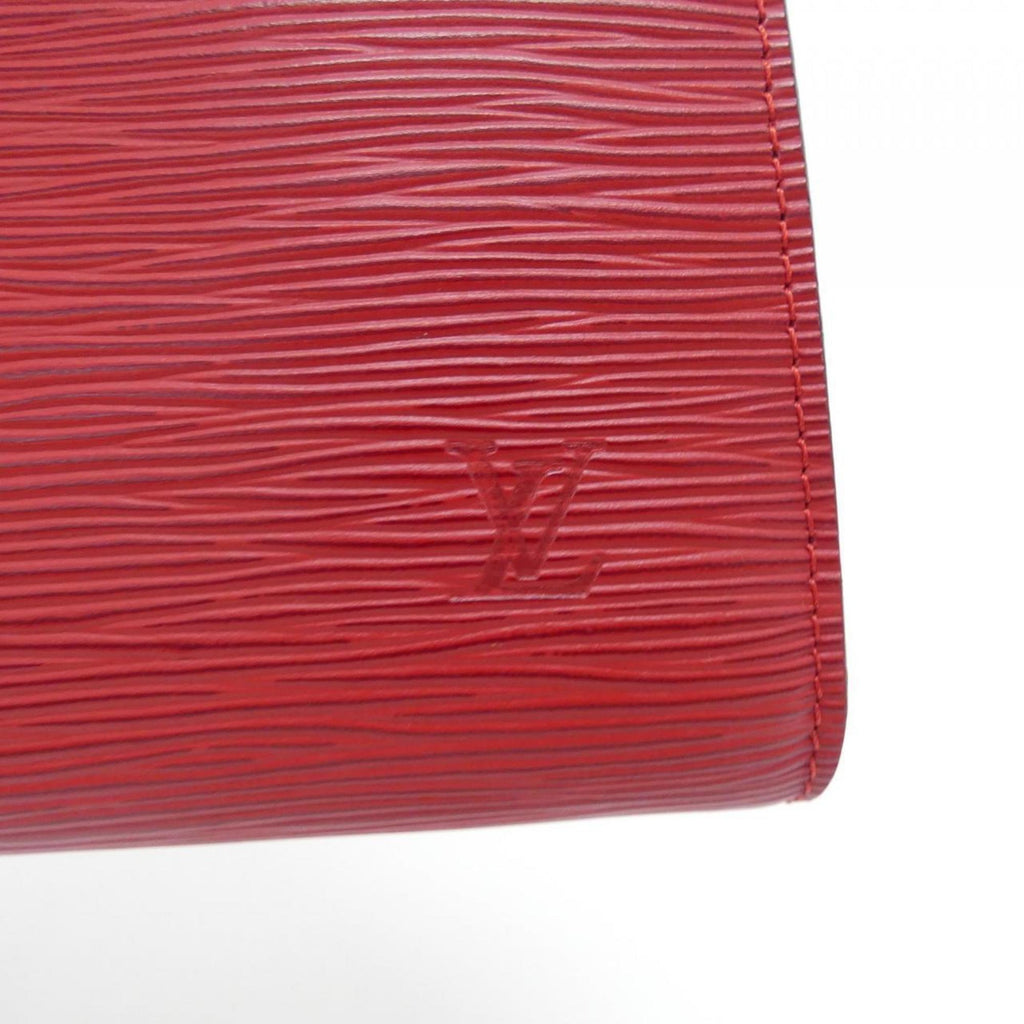 Louis Vuitton Red Color Leather Pochette Pouch