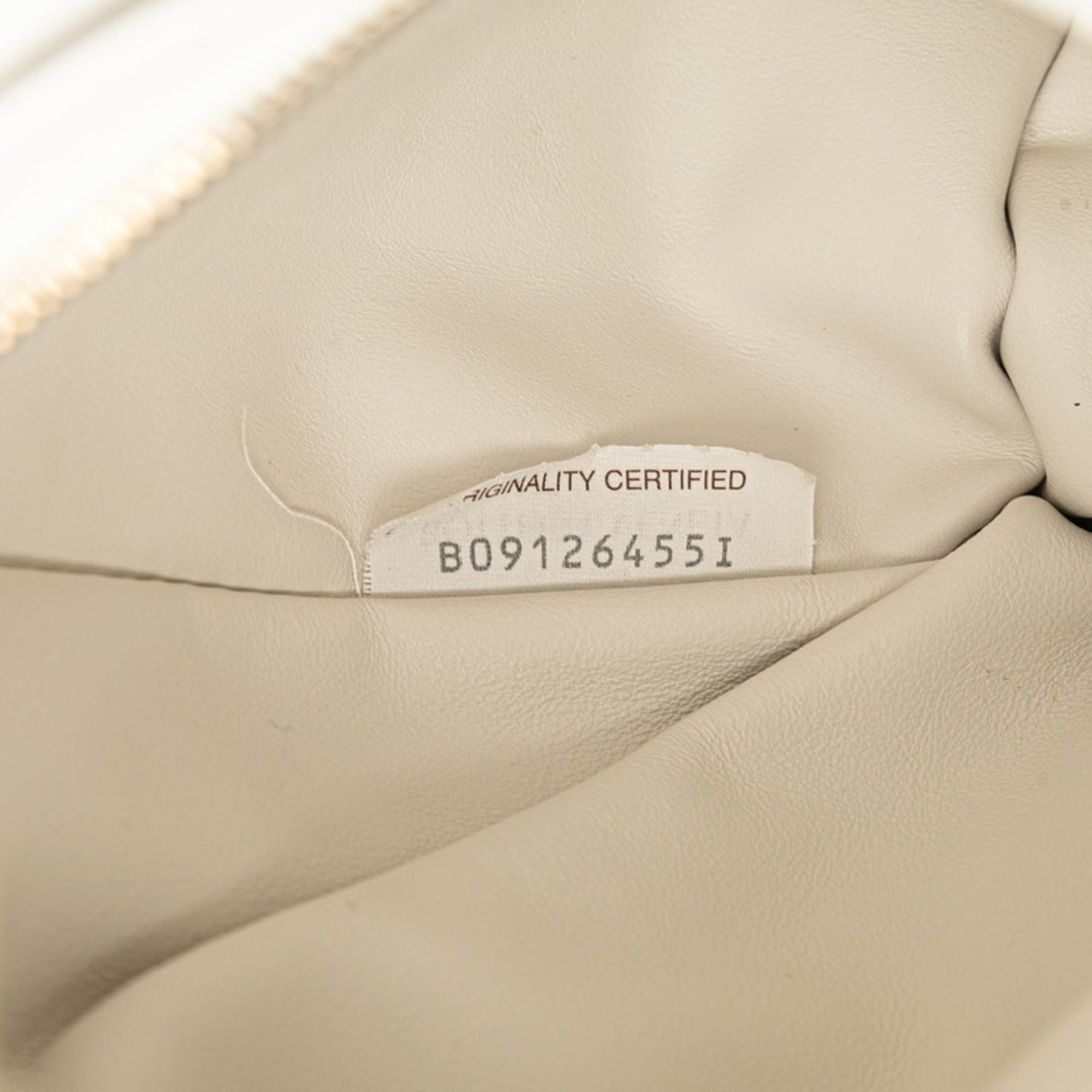Bottega Veneta White Leather Handbag